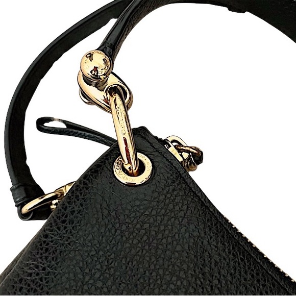 Coach Black Pebble Leather MIA Shoulder Bag - Picture 13 of 15